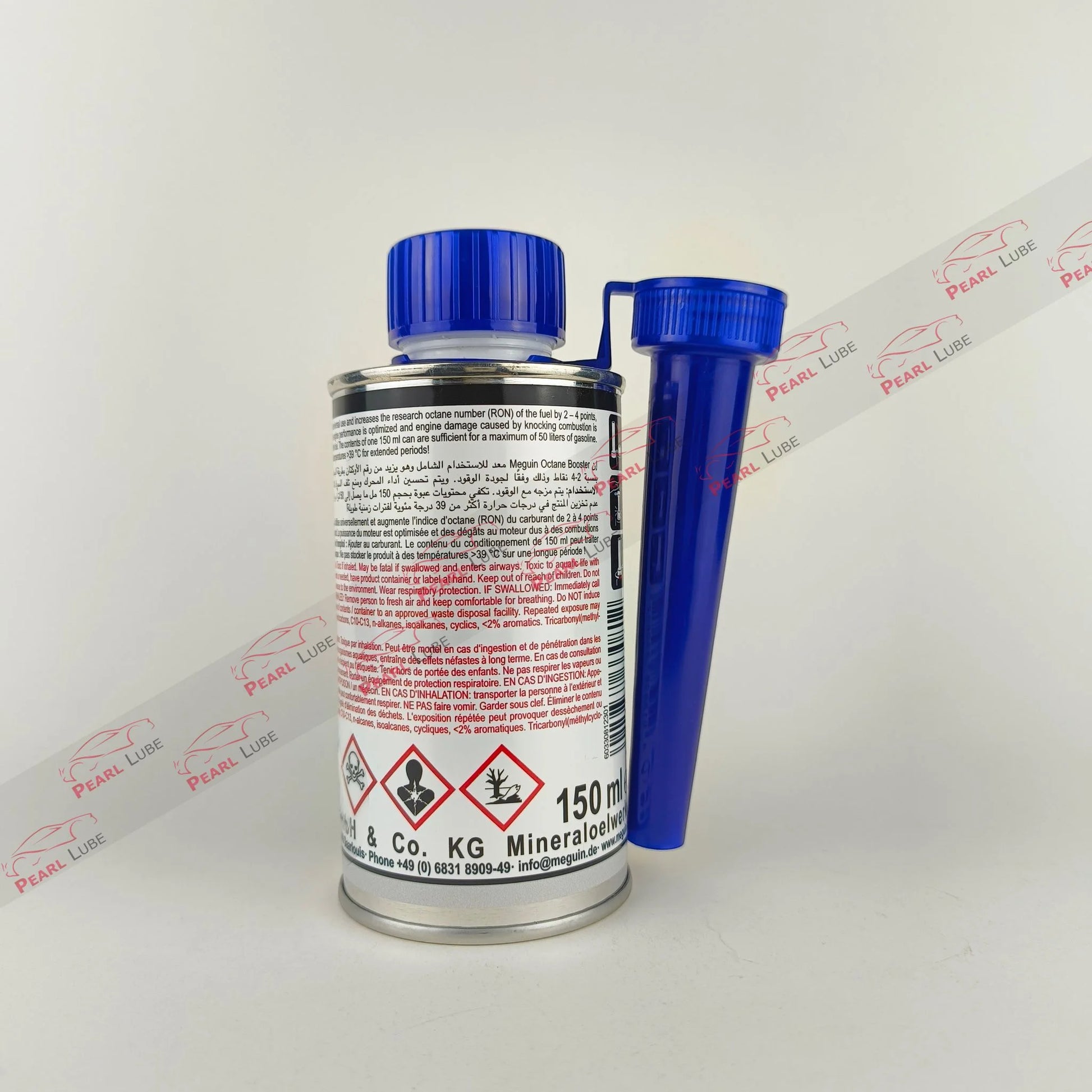 meguin octane booster additive 150-millilitre back side
