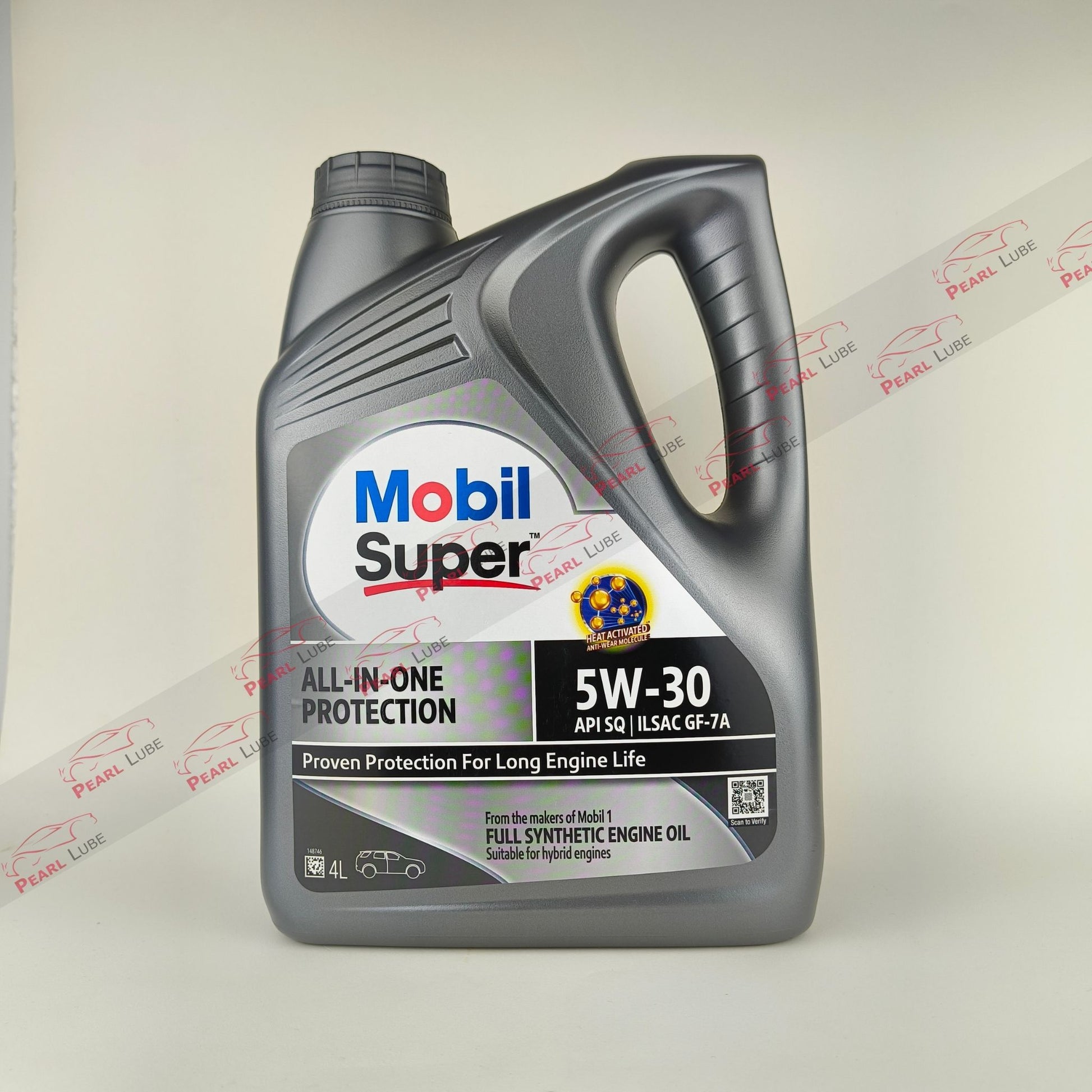 Mobil Super 5W-30 All-In-One Protection Synthetic Engine Oil - 4L front side