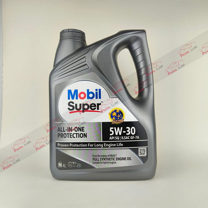 Mobil Super 5W-30 All-In-One Protection Synthetic Engine Oil - 4L front side
