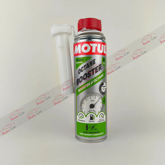 Motul octane booster additive for petrol vehicle 300 millilitre front side 