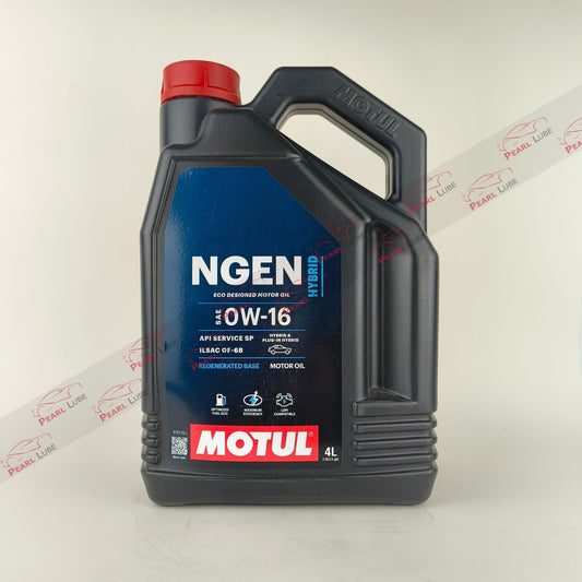 motul Hybrid 0w-16 engine oil 4-Litre front side