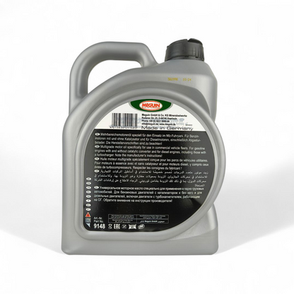 meguin universal 20w50 4-litre engine oil back side 