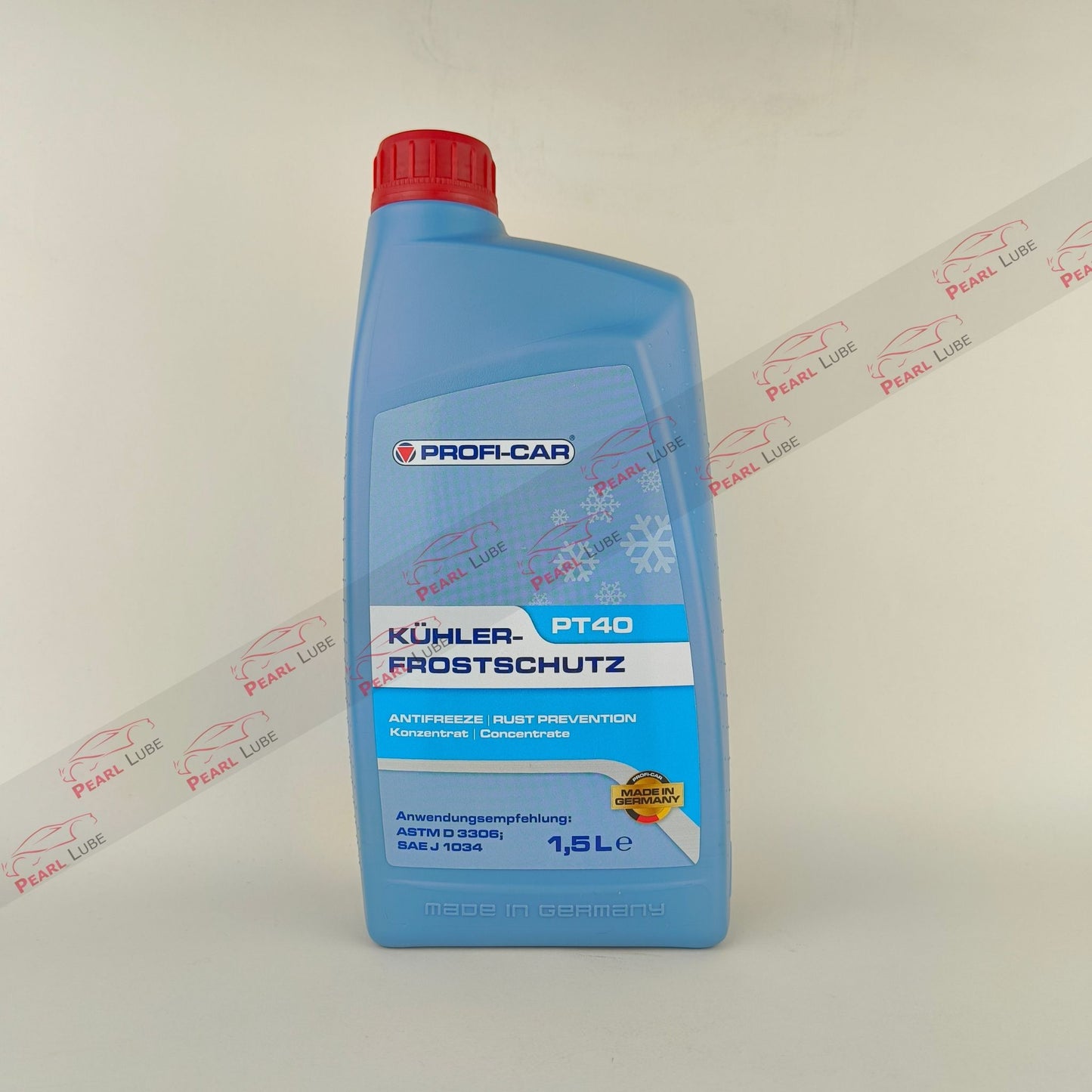 PROFI-CAR PT40 Antifreeze Coolant Blue front side - 1.5L