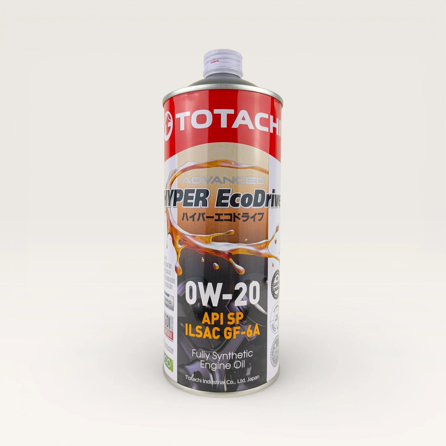 TOTACHI 0W-20 (0w20) API SP Hyper EcoDrive Engine Oil 1-litre front side