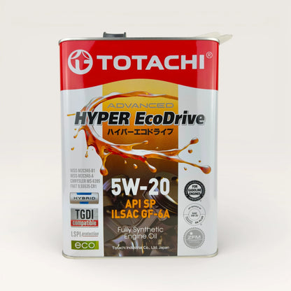 totachi 5w-20 hyper ecodrive api sp engine oil 4-Litre front side