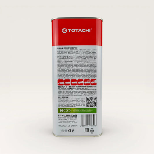 totachi 5w-30 hyper ecodrive api sp engine oil 4-Litre back side