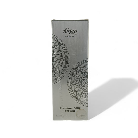 AIRPRO Premium Oud Silver Spray Air Freshener - 100ml