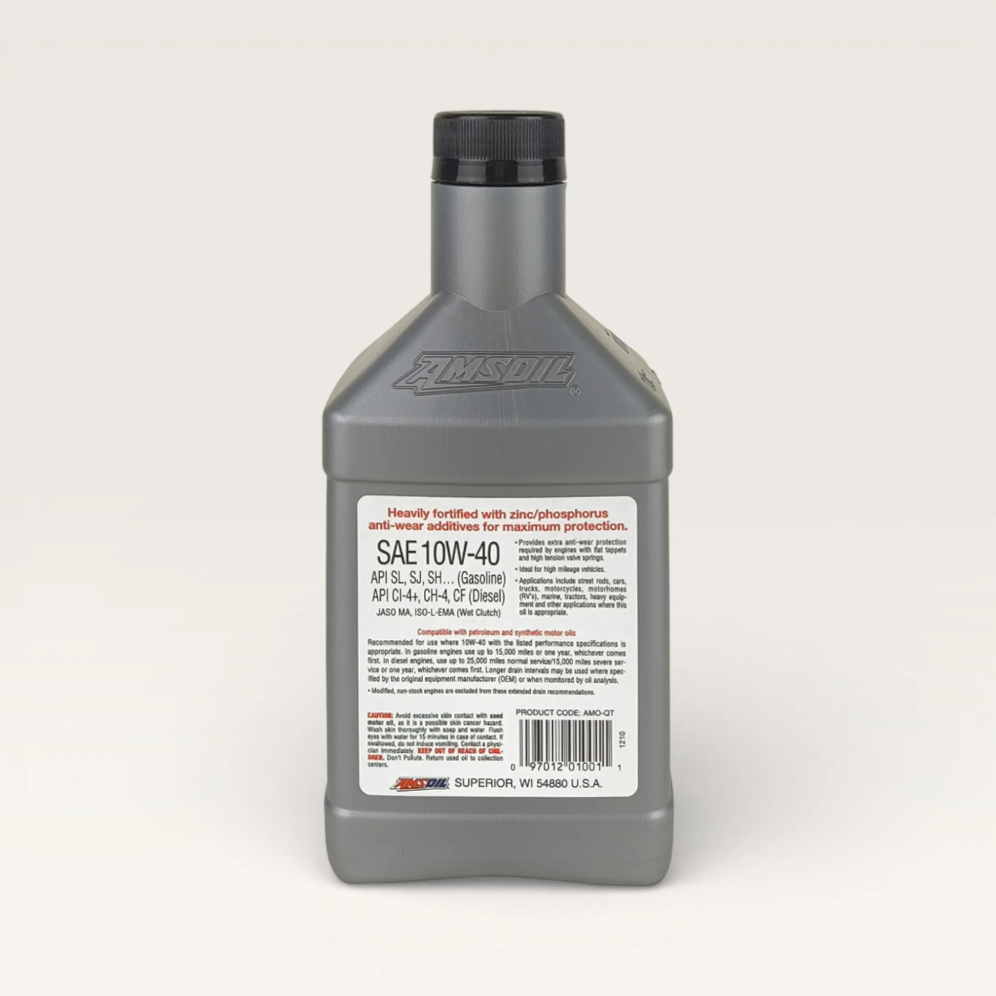 amsoil 10w40 premium protection 946-miililitre engine oil back side 