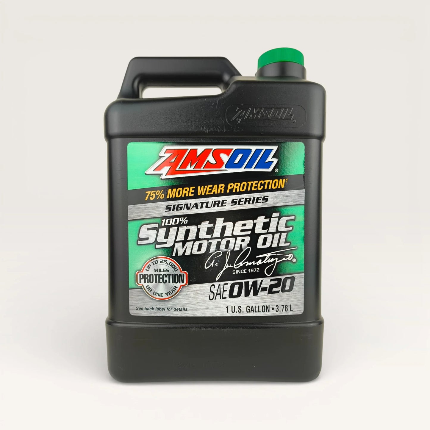 AMSOIL 0W-20 Signature Series Synthetic Engine Oil 3.78-litre front side