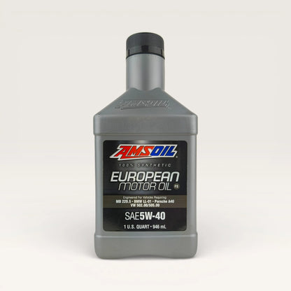 amsoil 5w40 european fs 946-millilitre engine oil front side