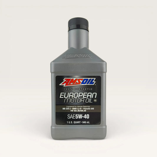 amsoil 5w40 european fs 946-millilitre engine oil front side