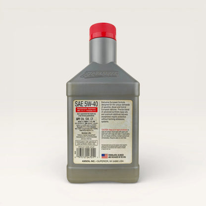 amsoil 5w40 european ms 946-millilitre engine oil back side