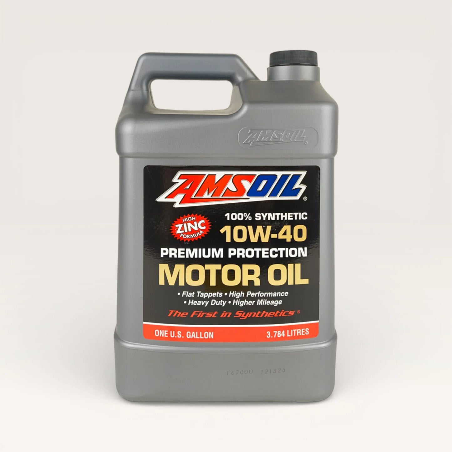 amsoil 10w40 100% synthetic premium protection engine oil 3.784-litre front side