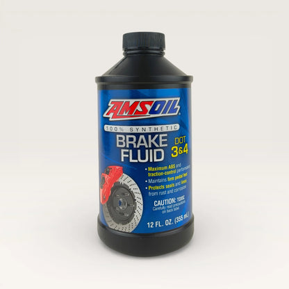 amsoil dot 3 and 4 brake fluid 355-millilitre front side
