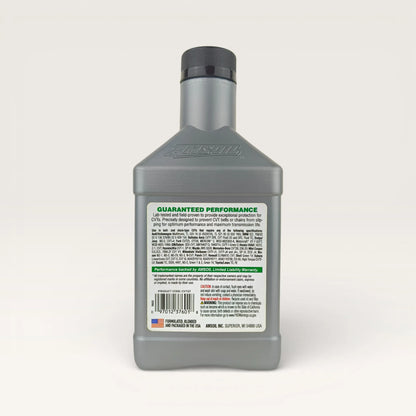 Amsoil CVT Fluid bottle 946-millilitre back side