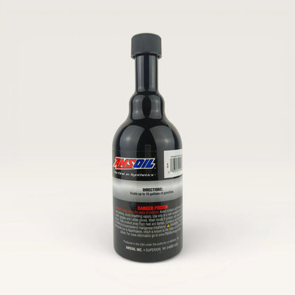 amsoil dominator octane boost additive 354-millilitre back side