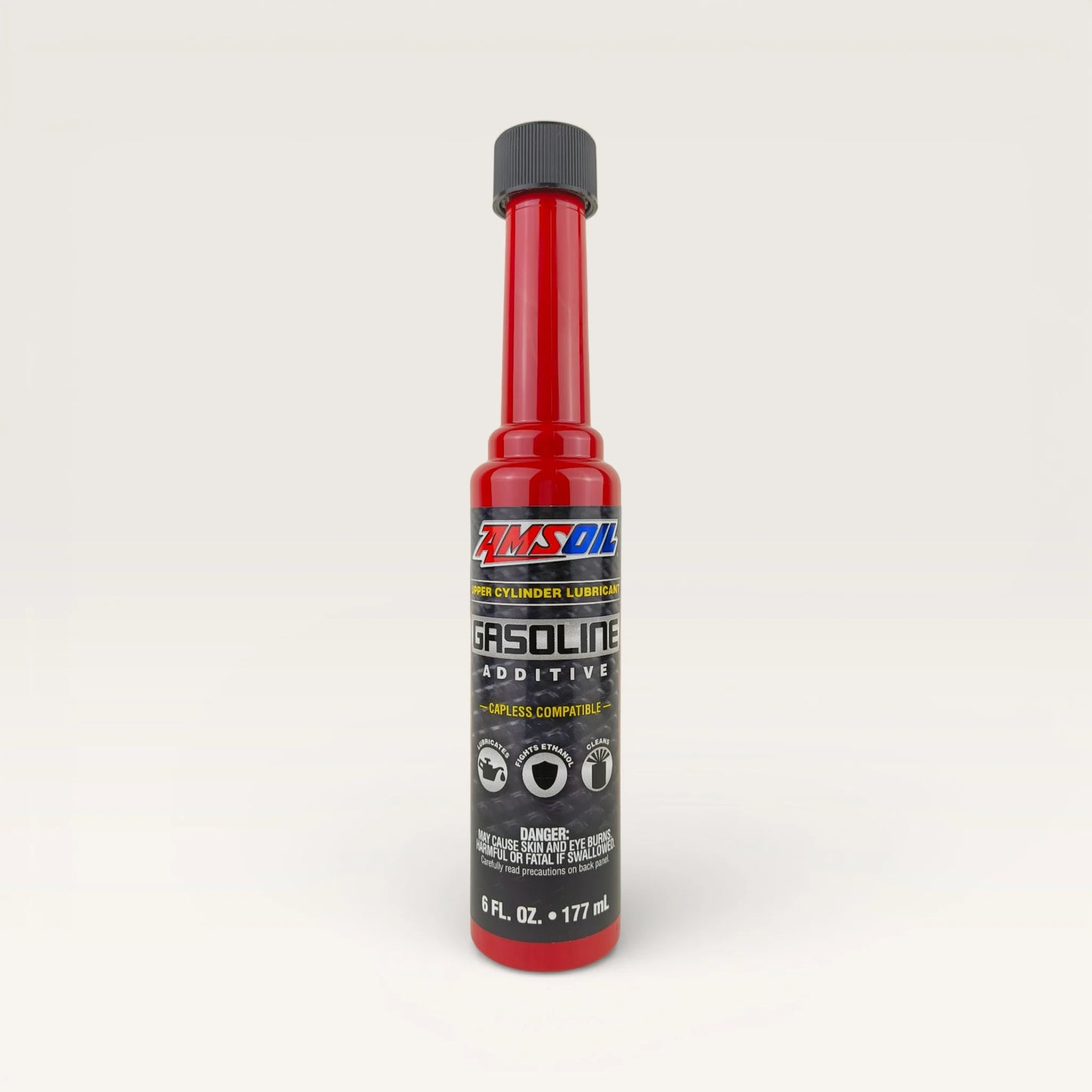 amsoil gasoline additive for upper cylinder lubrication 177-millilitre front side