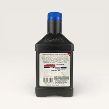 amsoil atf signature series 946-millilitre transmission fluid back side