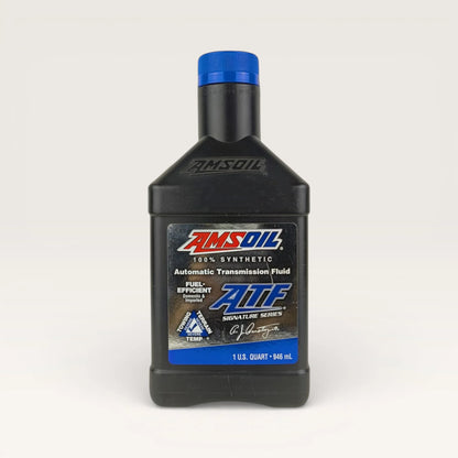 amsoil atf signature series 946-millilitre transmission fluid front side