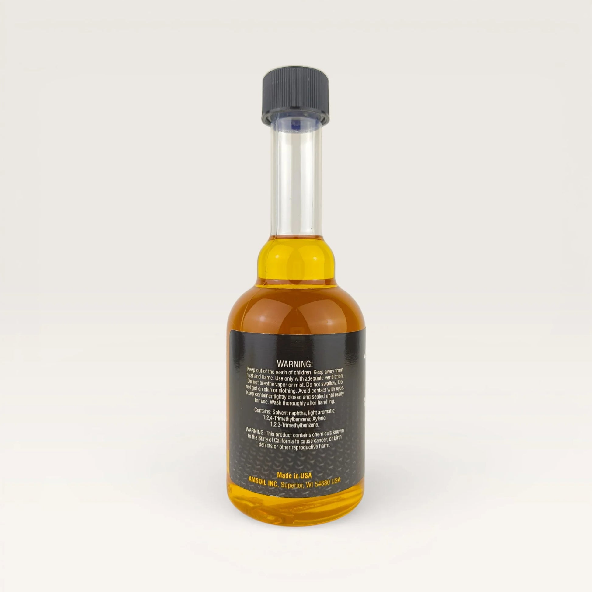 amsoil high-performance gasoline additive 236-millilitre back side