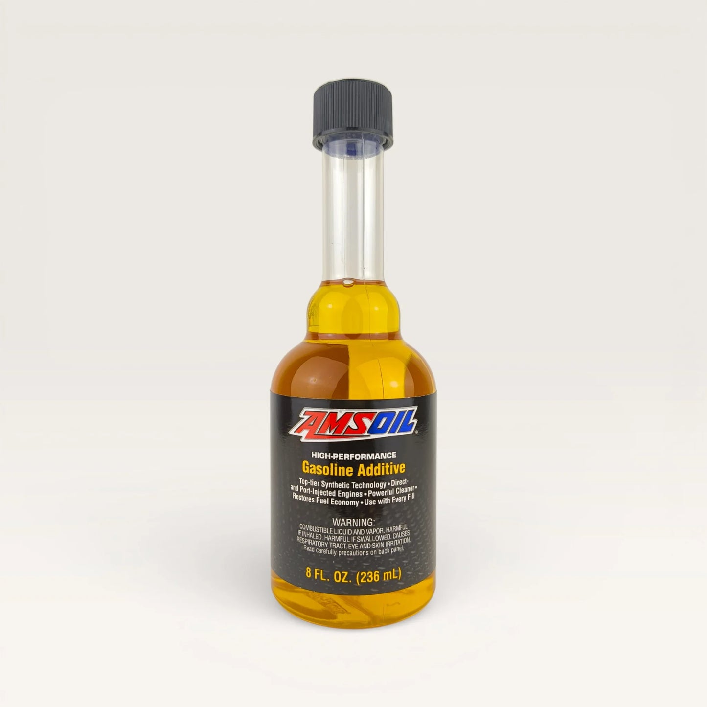 amsoil high-performance gasoline additive for vehicle injector cleaning 