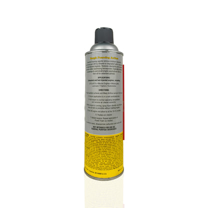 amsoil power foam carburetor and induction system cleaner 510-grams back side