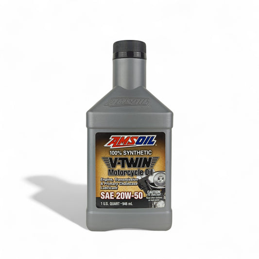 AMSOIL 20W-50 (20w50) V Twin Motorcycle Engine Oil - 946ml