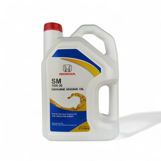 honda 10w30 sm 3.7-litre engine oil front side