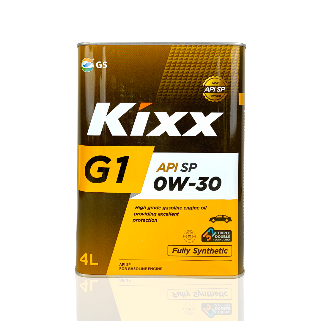 kixx g1 0w30 api sp 4-litre engine oil front side 