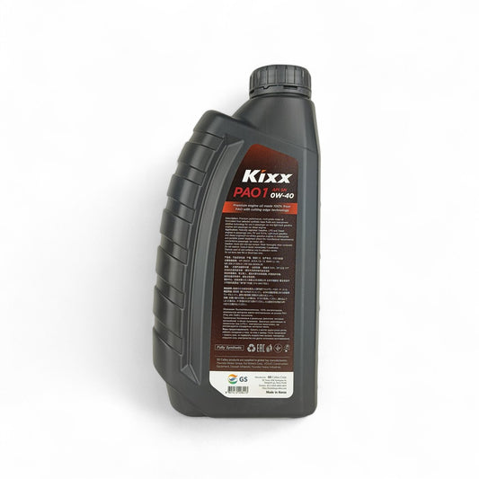 kixx pao1 10w40 api sn 1-litre engine oil back side 