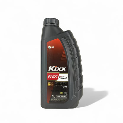 kixx pao1 10w40 api sn 1-litre engine oil front side 