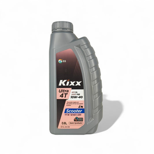 kixx ultra 4t 10w40 scooter 800ml engine oil front side 