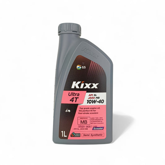 kixx ultra 4t 10w40 scooter 1-litre engine oil front side 