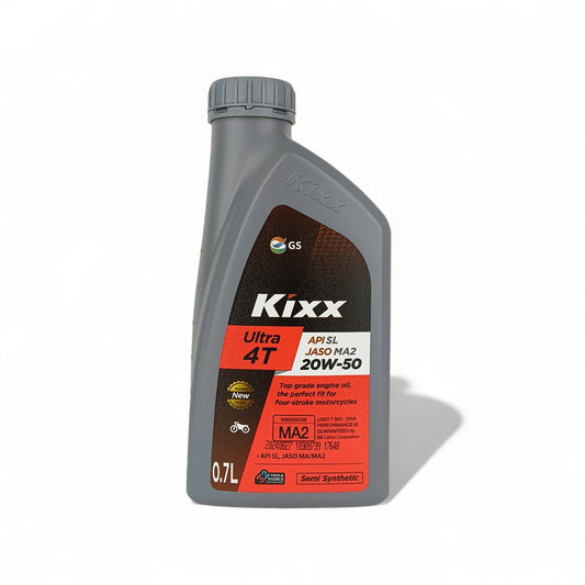 kixx ultra 4t 20w50 motorcycle 700-millilitre engine oil front side 