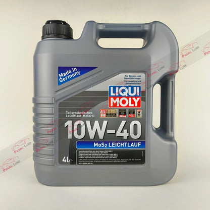 liquimoly 10w40 mos2 leichtlauf 4-litre engine oil front side 