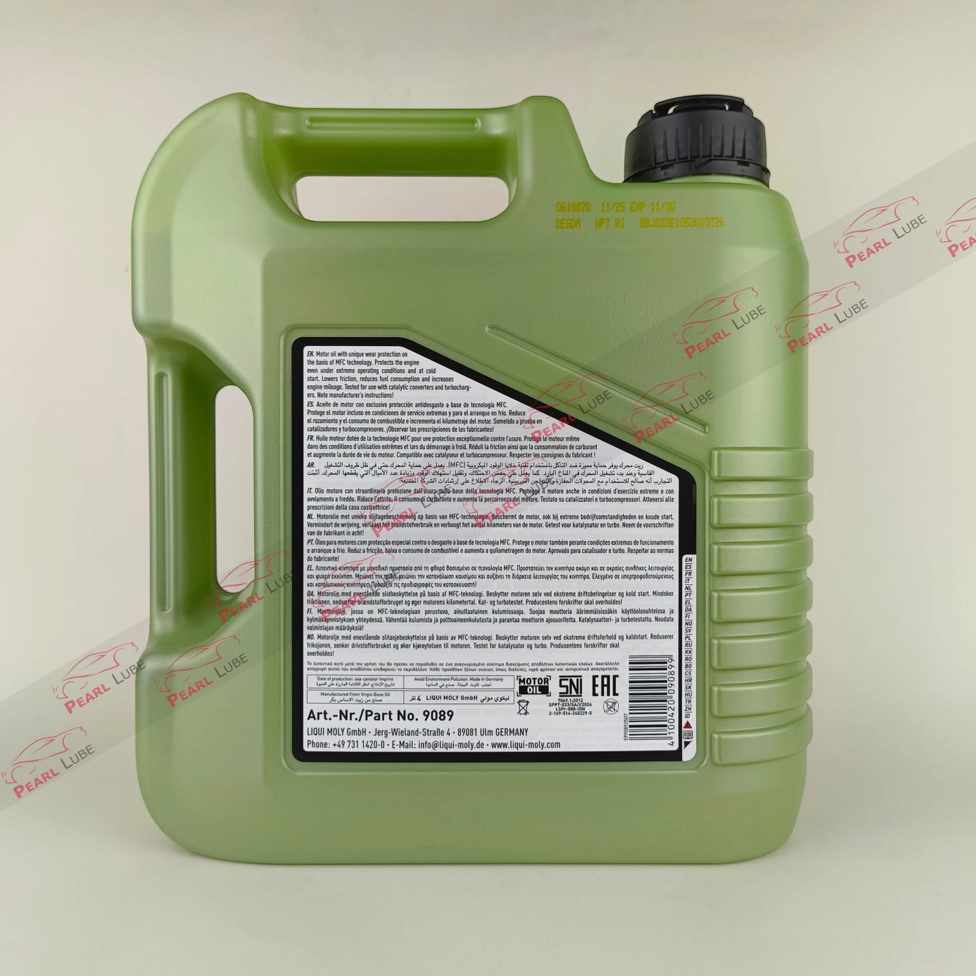 liquimoly 5w30 molygen new generation 4-litre engine oil back side