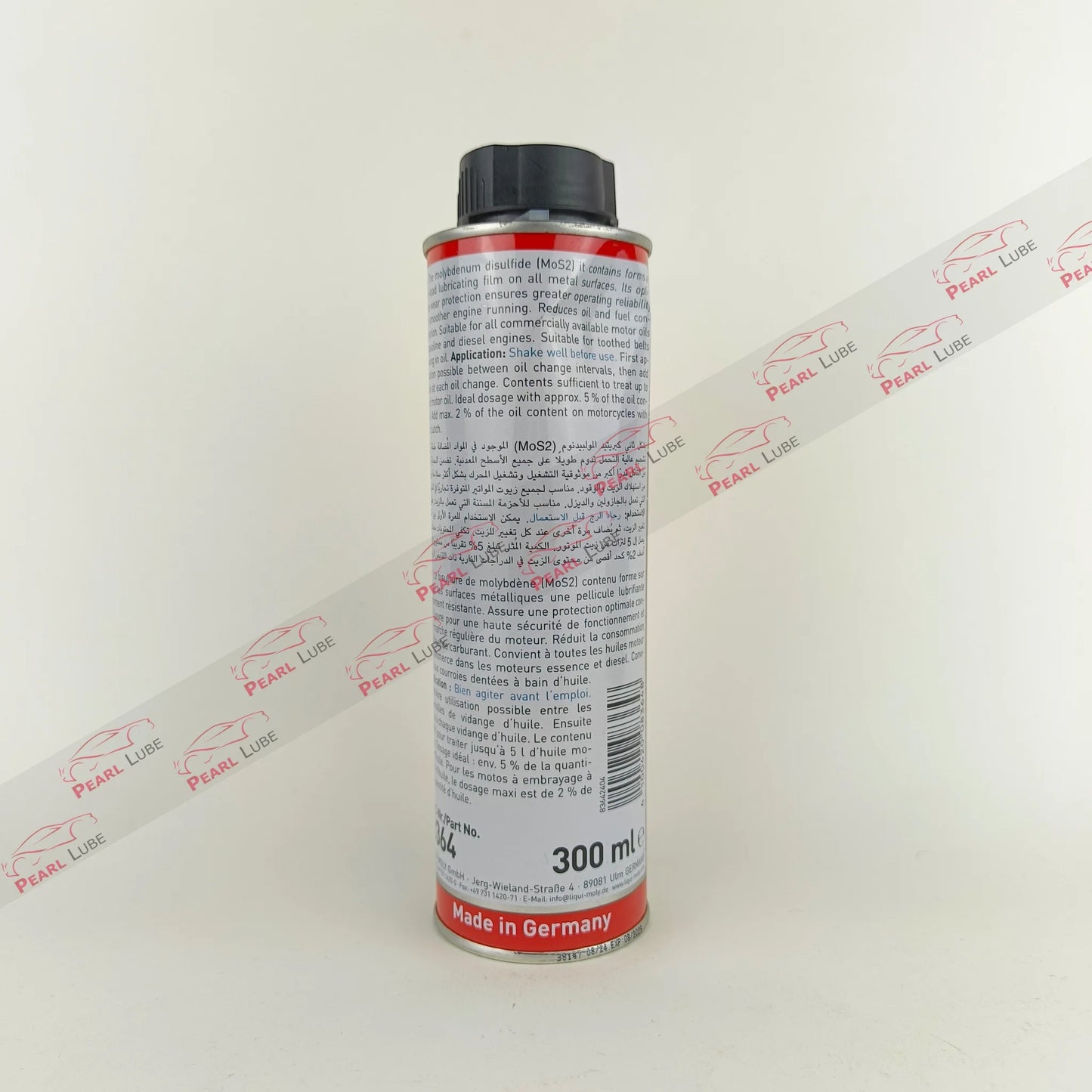 LIQUI MOLY MoS2 Oil Additive 300-millilitre back side
