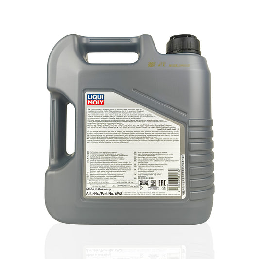 liquimoly 10w40 mos2 leichtlauf 4-litre engine oil back side 