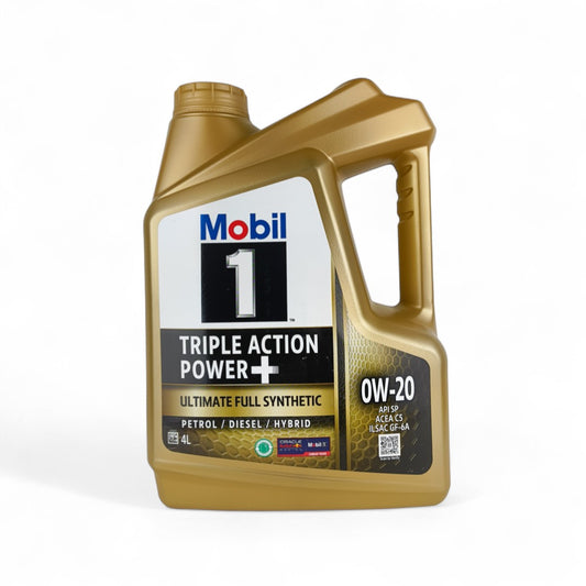 mobil 1 0w20 4-litre engine oil front side
