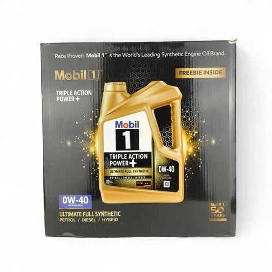 mobil 1 0w40 4-litre engine oil + carrera vehicle cleaner 500-millilitre bundle box 