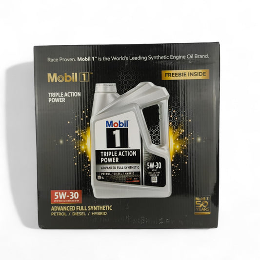 mobil 1 5w30 4-litre engine oil + carrera vehicle cleaner 500-millilitre bundle box 