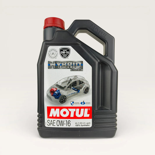 motul Hybrid 0w-16 engine oil 4-Litre front side