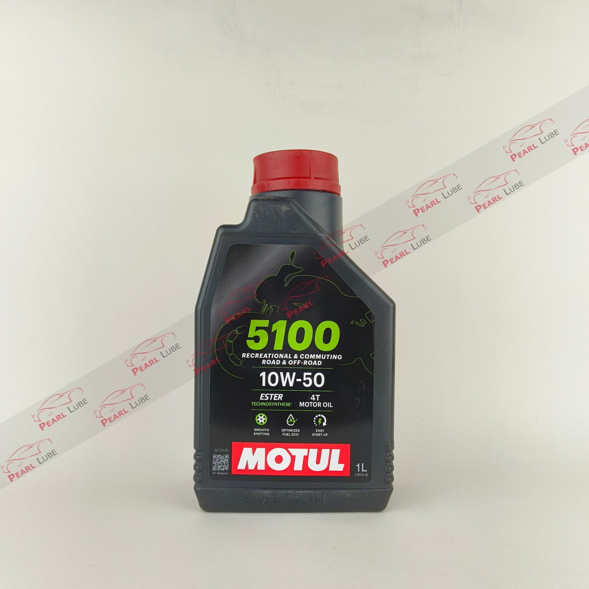 MOTUL 5100 10W-50 (10w50) Semi-Synthetic Motorcycle Engine Oil front side - 1L