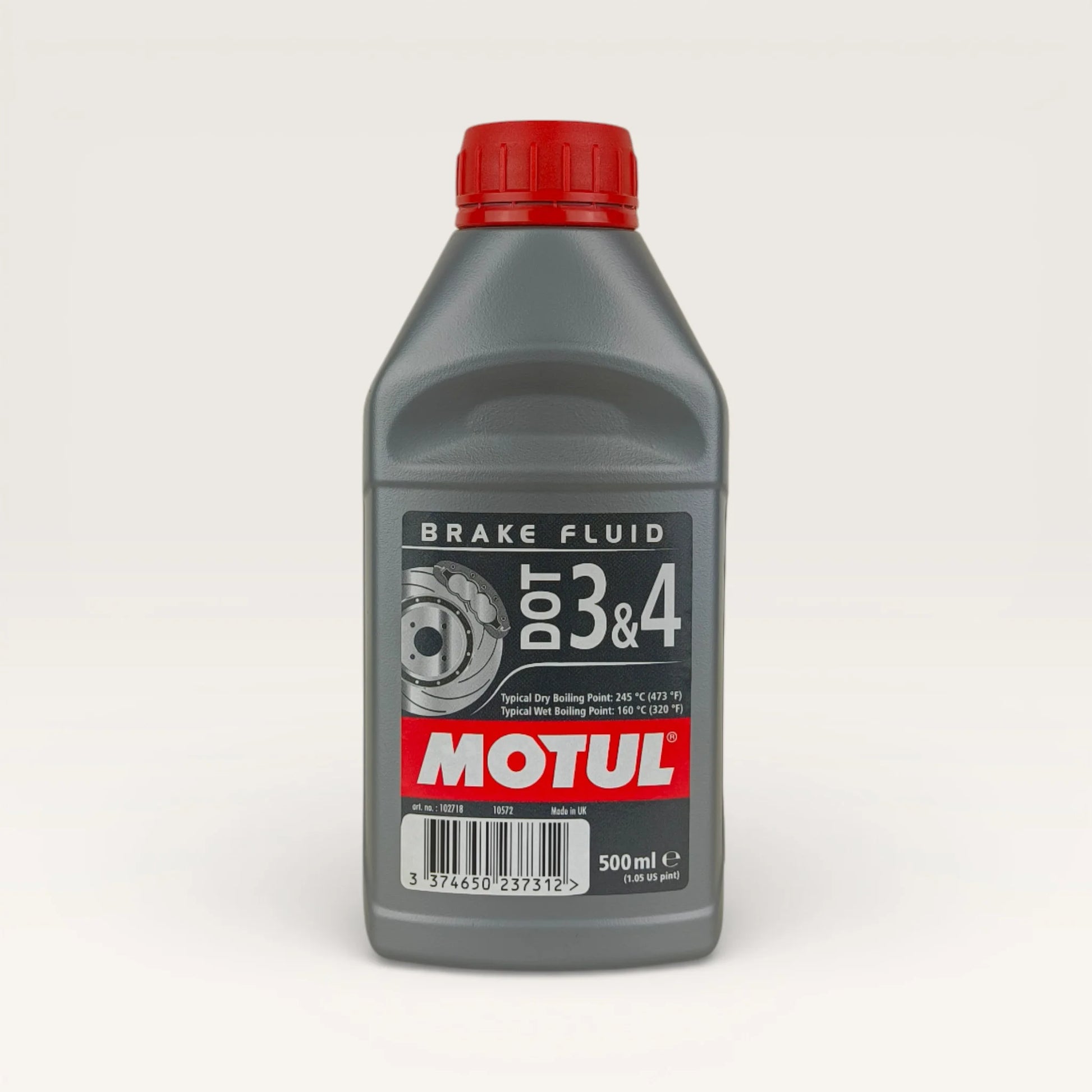 motul dot 3 and dot 4 brake fluid 500-millilitre front side 