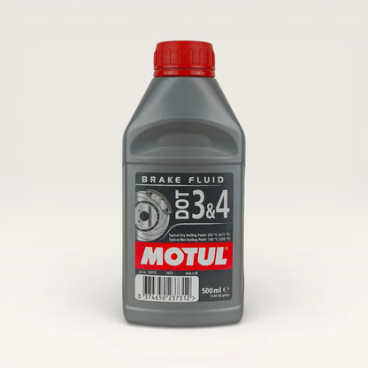 motul dot 3 and dot 4 brake fluid 500-millilitre front side 