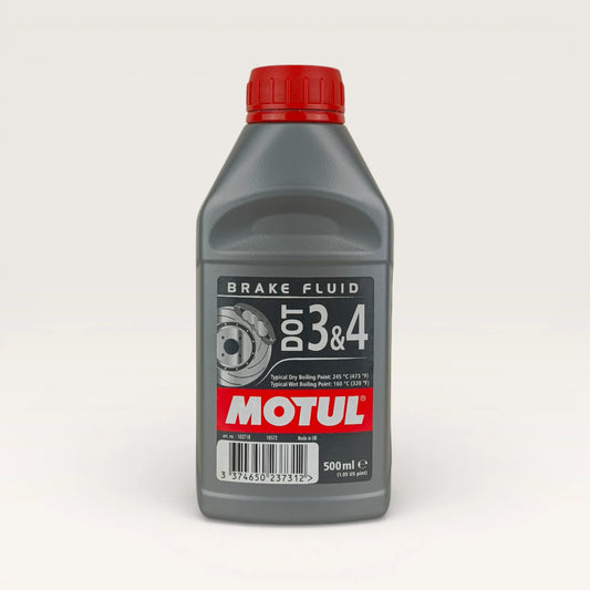 motul dot 3 and dot 4 brake fluid 500-millilitre front side 
