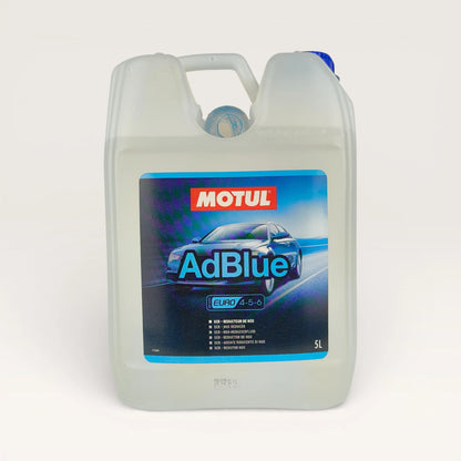 Motul Adblue 5-litre front side for diesel vehicles