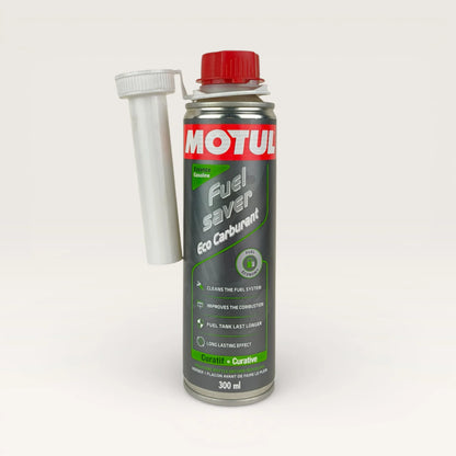 motul fuel saver additive for gasoline engine liquid can 300-millilitre front side