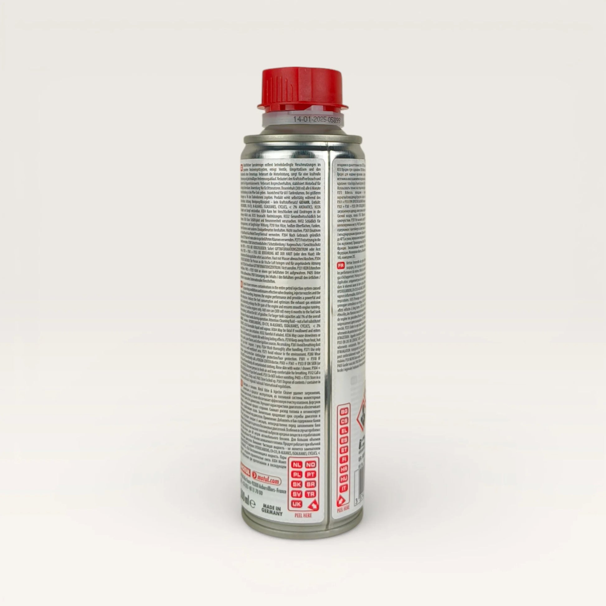 motul valve and injector clean gasoline additive 300-millilitre back side
