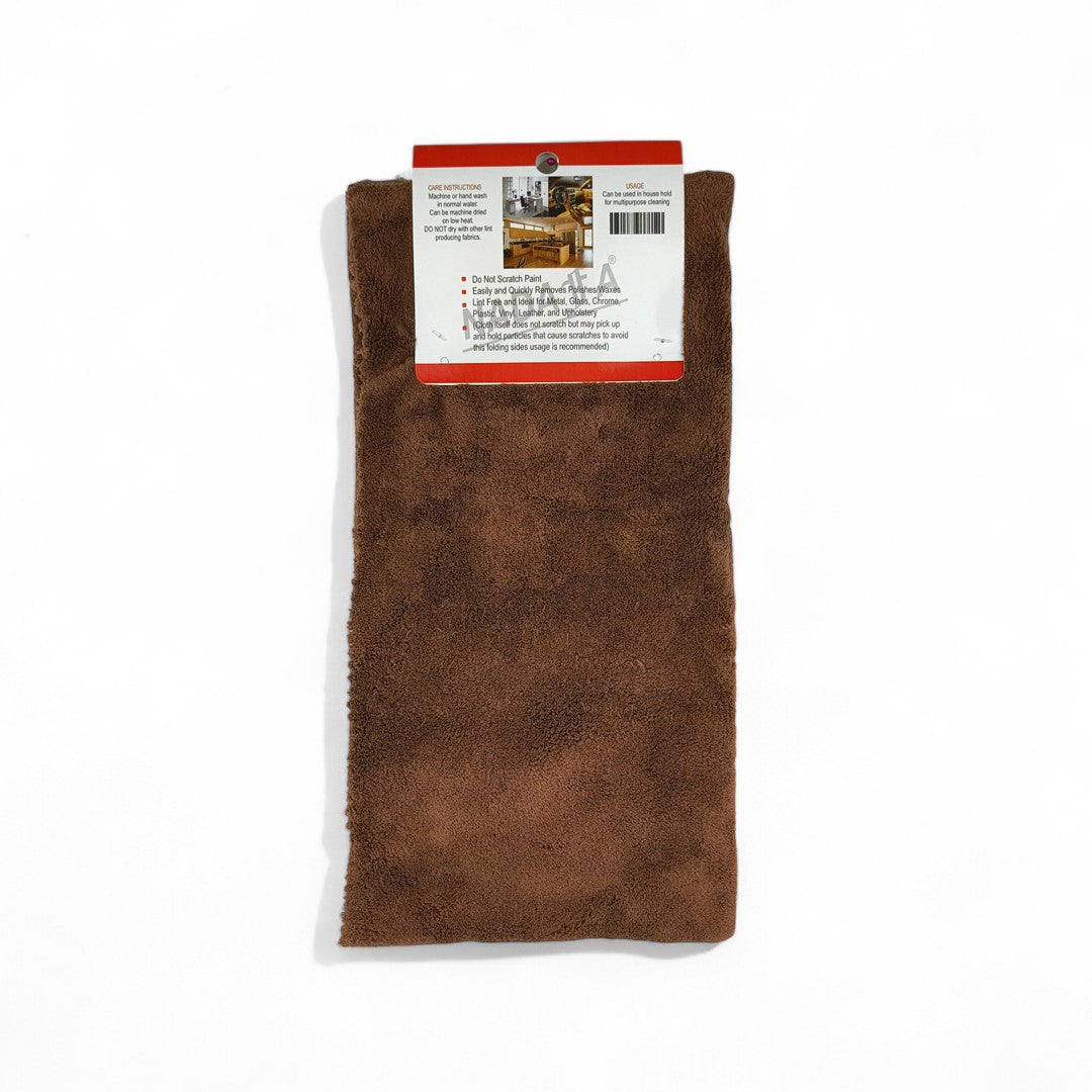 NADAFA Edgeless Microfiber Towel Brown - 50x50cm